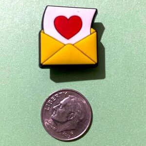 (10 for $15) Love Heart Letter Valentines Love Croc Shoe Charms
